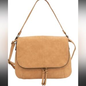 Tan Leather Women's Shoulder Bag worn once